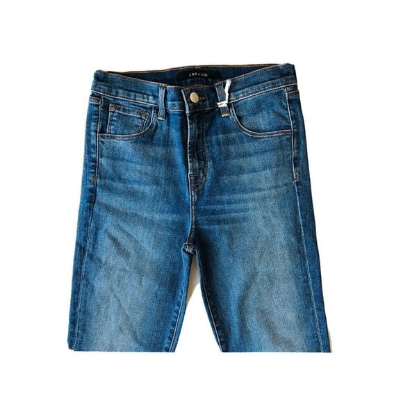 J Brand Denim Ruby High Rise Cropped Cigarette Jeans Size 25 Gossamer JB001570 - Picture 5 of 12